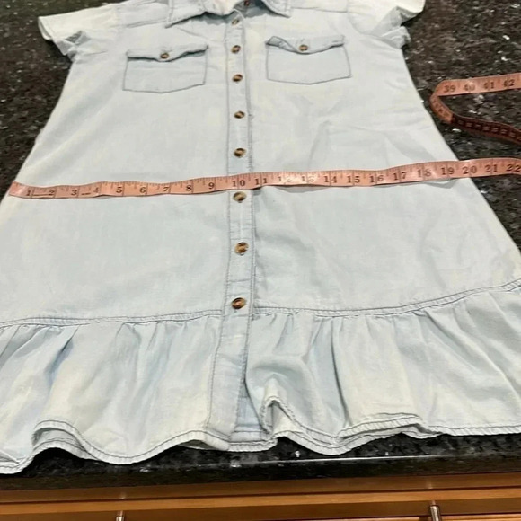 Speed Control New York denim buttons front dress - Picture 6 of 8